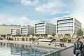 So könnte die Bebauung auf dem Gelände des Parkhauses am Alten Hafen einmal aussehen. Allerdings ist diese Visualisierung des geplanten Dienstleitungszentrums nur eine mögliche Idee und kein konkreter Architekturentwurf.
