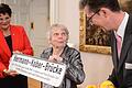 Zur Würdigung seines Lebenswerkes benennt die Stadt Würzburg 2017 eine Fußgängerbrücke nach Hermann Kober († 1998). Oberbürgermeister Christian Schuchardt überreicht das Straßenschild an seine Witwe Irene Kober und die damalige DAHW-Präsidentin Gudrun Freifrau von Wiedersperg.