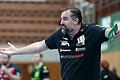 Da war die Welt noch in Ordnung: Handballtrainer Stephan Swat, hier im Dezember 2019 beim Gastspiel seines EHV Aue in der Würzburger s.Oliver Arena gegen die DJK Rimpar Wölfe.&nbsp;