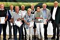 Langjährige Mitglieder der Reha-Sportgruppe wurden ausgezeichnet: Eduard Gehring (15), Erhard Nikola (20), Paul Herbig (40), Lorenz Klein (25), Irmgard Rudloff (30), Elisabeth Hornich (15), Bärbel Goebel (20),Ehrenmitglied  Rudolf Wagenblaßt (25), Vorsitzender Gerhard Stark.