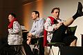 Hilft das Hochkrempeln der Hosen gegen die Erderwärmung? Das Totale Bamberger Cabaret (TBC) mit Michael A. Tomis, Florian Hoffmann und Georg Koeniger (von links) hat es versucht.