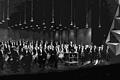 Die Bamberger Symphoniker mit Dirigent Eugen Jochum im Schweinfurter Theater im November 1969.