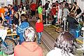 bru_bsv_Hallenbike2       -  Die beengten Verhältnisse wie hier im Sportheim der SG Oberleichtersbach sind Vergangenheit. Am 14. Januar findet das Rollen-Rennen über 12-1/3-Stunden in der Grundschule in Oberleichtersbach statt. Foto: Sebastian Vogt