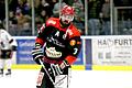 Nicht gerade glücklich: Daniel Hora erzielte bei der zweiten Play-off-Klatsche am Sonntagabend beim EV Dingolfing zwei Tore, Landsmann Tomas Pribyl den dritten Treffer für die Haßfurter Hawks. Angesichts der zweistelligen 3:11-Niederlage war dies freilich nur Kosmetik.