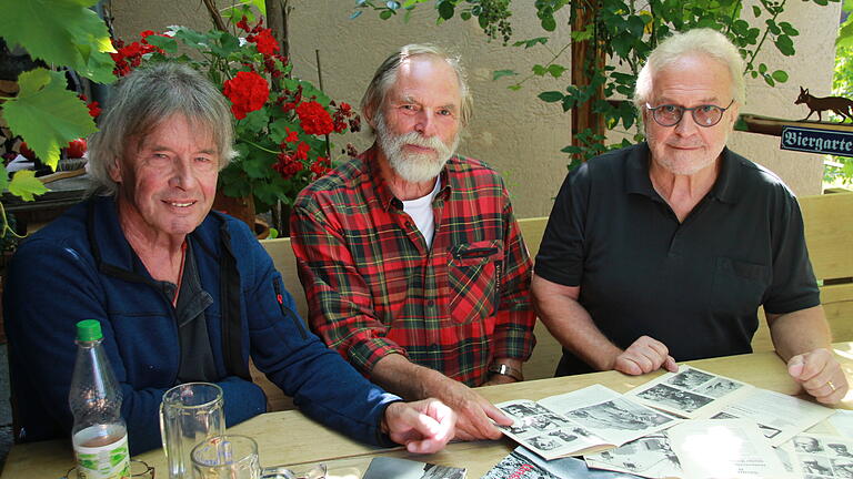 Verdiente Bergsteiger: Von links Gangolf Ruckert, Siegfried Kimmel und Alfred Wiener. Verdiente Bergsteiger: Von links Gangolf Ruckert, Siegfried Kimmel und Alfred Wiener.