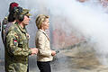Putschaufruf: Ermittlungen gegen Offizier eingestellt       -  Im Zuge ihrer Sommerreise besuchte Verteidigungsministerin Ursula von der Leyen im Juli 2017 den Truppenstandort in Hammelburg.