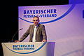 Jürgen Pfau beim Bezirkstag des Bayerischen Fußball-Verbandes im April in Veitshöchheim.