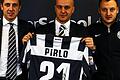 Die Nachwuchsabteilung von Juventus will auch in Deutschland Fuß fassen: (von links) Marco Isnardi, Manager der Juventus Soccer Schools (JSS), Gaetano Bomba, Geschäftsführer JSS International Germany, sowie JSS-Chefkoordinator Davide Fornaca.