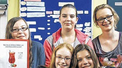 Caipis für die Klassenfahrt (von links): Sophie Heinrich, Paula Haberberger, Maria Beck, Chiara Emmerth, Lena Amend.