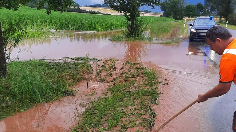 Über Trappstadt und Alsleben zog am Freitagmorgen ein Unwetter. Über Trappstadt und Alsleben zog am Freitagmorgen ein Unwetter.