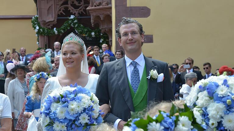 Im Juni 2017 war Wertheim Schauplatz einer Adelshochzeit: Sophie zu Löwenstein-Wertheim-Freudenberg mit Ehemann Constantin Graf Fugger von Babenhausen.
