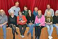 Einiges zum Lachen versprechen die Akteure der Kolping-Theatergruppe Wiesentheid bei ihrem Stück 'Haarige Zeiten'. Im Januar stehen Wolfgang Brünner, Carina Hollinsky, Matthias Stöhr, Annelie Barthel, Richard Bloch, Valeska Barthel, Georg Stöhr, Dagmar Spath, Gerhard Brand und Gitte Kaiser (von links) auf der Bühne.