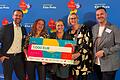 Nahmen einen Anerkennungspreis mit nach Hause: Björn Denner (von links), Lea Fuchs, Kathrin Scholz, Marisa Herbert und Bernd Fischer.&nbsp;