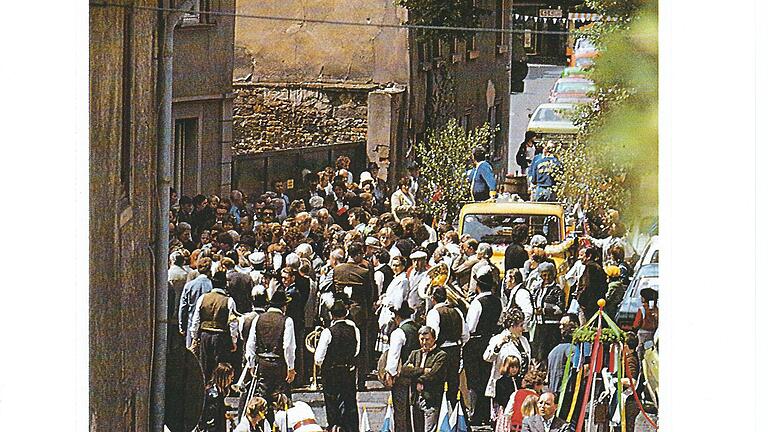 Aufstellung zum Festzug 1978.