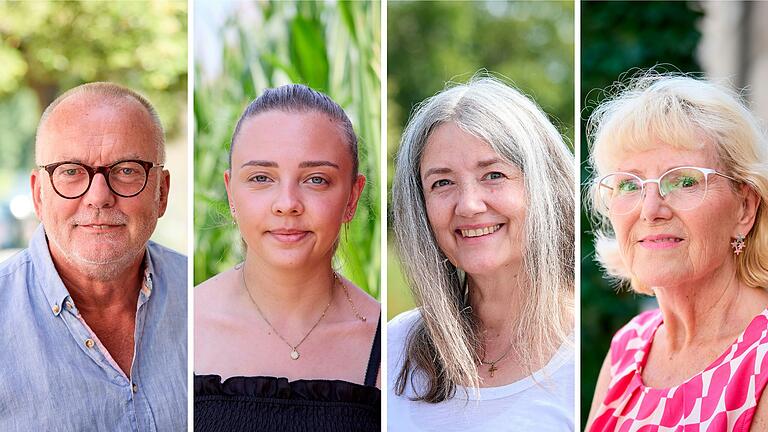 Die Vier haben ganz unterschiedliche Meinungen zum Thema: Horst Brückner aus Gaukönigshofen, Lilly Schneider aus Kürnach, Julia Drangmeister aus Rimpar und Silvia Klein aus Ochsenfurt (von links).