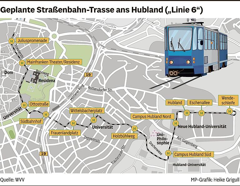 Straba-Linie 6 in Würzburg: Wie hoch die Kosten für die Stadt sind und warum es jetzt Zeitdruck gibt Straba-Linie 6 in Würzburg: Wie hoch die Kosten für die Stadt sind und warum es jetzt Zeitdruck gibt