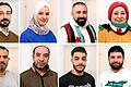 Oben v.l.: Adnan Ajam Oghli, Maisa Atasi, Jamaleddin Bashazaki, Duha Mirjan. Unten v.l.: Ahmad Almohamad, Mohammad Sadi Alallouch, Raed Aljomah, Mohamad Douba