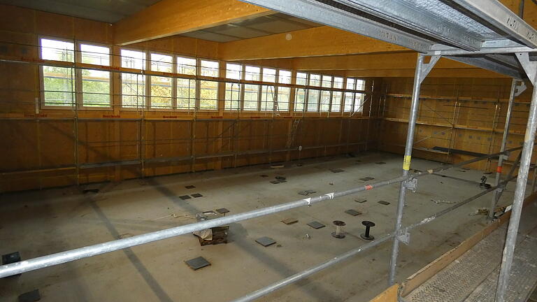 Blick in die neue Turnhalle.