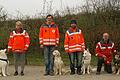 Vier Teams aus der BRK-Rettungshundestaffel Main-Spessart haben den Eignungstest in Coburg mit Erfolg bestanden. : BRK