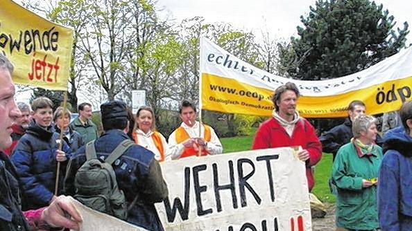 Bündnis: In Gochsheim kommt es bei der Atommüllverladung am örtlichen Bahnhof regelmäßig zu Protesten.