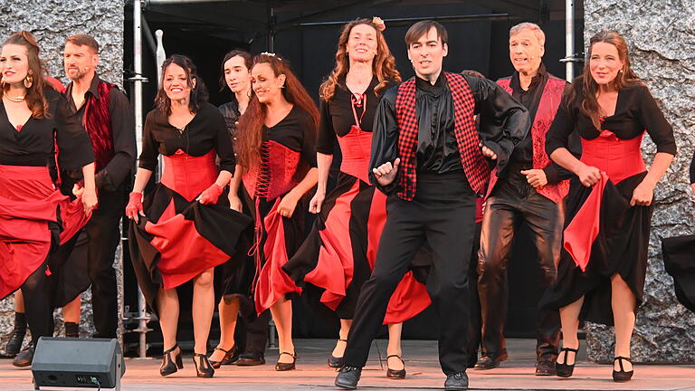 Turbulente Fechtszenen und die Musik der Gipsy Kings prägen das Musical 'Zorro', das bei den Röttinger Frankenfestspielen Premiere feierte.
