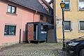 Zwischen zwei Wohnhäusern am Hafenmarkt steht der Imbisswagen Tabib Burger derzeit.       -  Zwischen zwei Wohnhäusern am Hafenmarkt steht der Imbisswagen Tabib Burger derzeit.