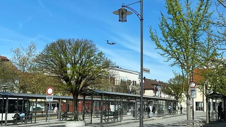 Zu Ausbildungszwecken flog die Bundeswehr am Freitagmittag über Marktheidenfeld.&nbsp;