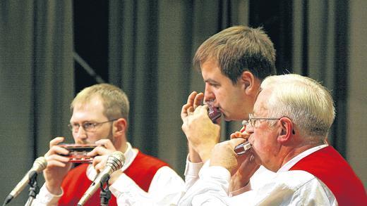 Das Familentrio &bdquo;Die Goschehobler&ldquo;: Norbert, Klaus und Matthias Höfling.