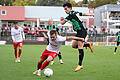 Fussball, Regionalliga Bayern, FC Würzburger Kickers - SpVgg Greuther Fürth II       -  v.li.: Ivan Franjic (FC Würzburger Kickers), David Pfeil (SpVgg Greuther Fürth II), Thomas Haas (FC Würzburger Kickers), Lucien Littbarski (SpVgg Greuther Fürth II)