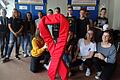 Über Aids informierten sich Schülerinnen und Schüler der 8. und 9. Klassen.  Foto: Christine Kreß       -  Über Aids informierten sich Schülerinnen und Schüler der 8. und 9. Klassen.  Foto: Christine Kreß