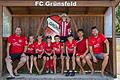 Drei Jugendleiter, viele Teams und ein ganzheitliches Konzept: Antonio Romero Rincon (links), Bernd Kriegisch (Zweiter von rechts) und Michael Oechsner (rechts) haben die Jugendarbeit beim FC Grünsfeld neu aufgestellt.