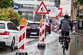 Pop-up-Fahrradwege, wie hier in Stuttgart, soll es aus Sicht der Stadtverwaltung in Schweinfurt nicht geben.