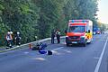 Ein Motorradfahrer wurde bei einem Unfall auf der B26 nahe Eltmann schwer verletzt.