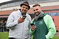 Niklas Schmelz (links) von der (SG) Duttenbrunn/Urspringen/Karbach und Gabriel Watzka vom TSV Homburg informieren Woche für Woche mit originellen Livetickern.