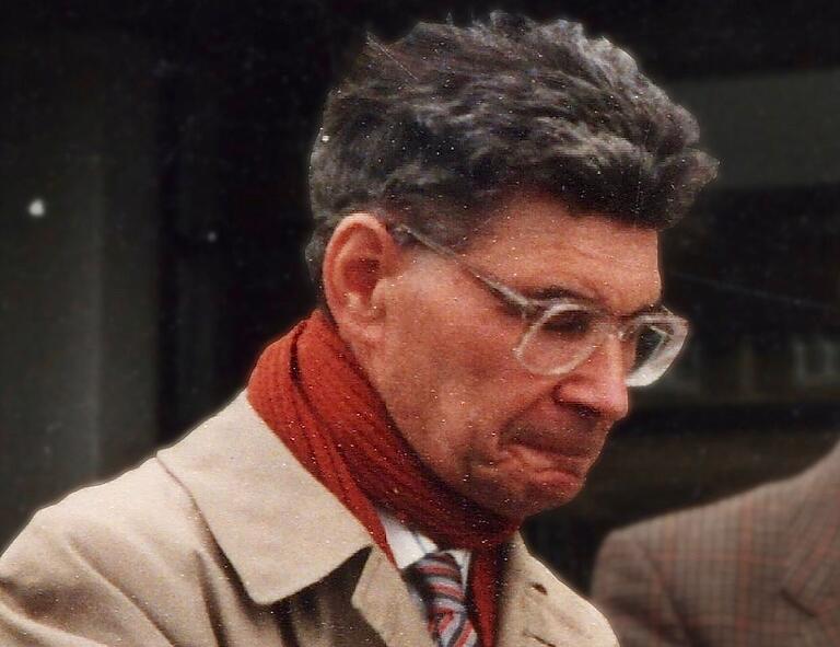 Heiner Reitberger 1987 bei einer Exkursion nach Coburg.