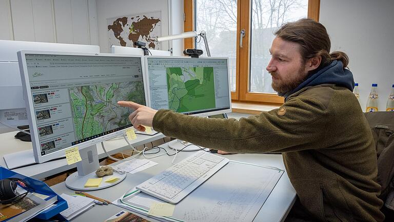 Der etwas andere Ranger-Alltag: Zu 75 Prozent arbeite er im Büro, sagt Lukas Nietsch.