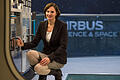 Astronautin-Bewerberin Tina Büchner da Costa       -  Tina Büchner da Costa, Mitarbeiterin in der Abteilung Künftige Raumfahrttechnologien bei Airbus Safran Launchers, stellt sich am 18.11.2016 im MockUp (1:1-Nachbildung) des ISS-Columbus-Raumlabors bei Airbus Defence & Space in Bremen als eine der Bewerberinnen zur ersten deutschen Astronautin vor.