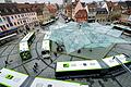 Der Busbahnhof am Roßmarkt funktioniert als Drehkreuz für den Stadtverkehr sehr gut.