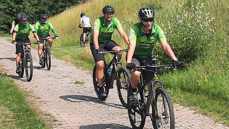 Auch für die Mountain-Biker gibt es beim Rhön-Grabfeld-Cup in Wollbach eine ausgeschilderte Strecke. Auch für die Mountain-Biker gibt es beim Rhön-Grabfeld-Cup in Wollbach eine ausgeschilderte Strecke.