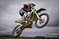 Rasante Action beim Motocross