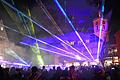 Sternennacht Lasershow3       -  Der Marktplatz in ganz neuem Licht: Eine Lasershow sorgte bei der Neuschter Sternennacht für staunende Besucher.
