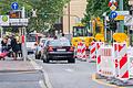 Die Baustelle im Kreuzungsbereich Sanderstraße/ Sanderring ist eine von 26 Baustellen der Sommeroffensive in Würzburg.