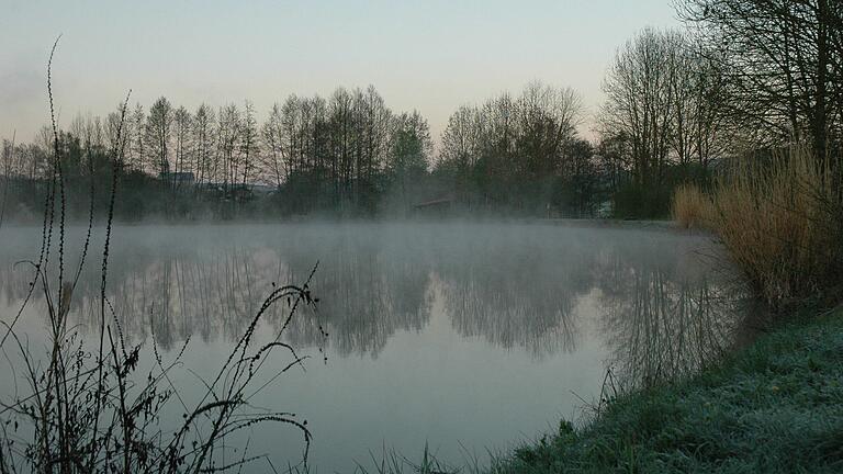 Ein Fischteich bei Eußenheim (Archivbild).