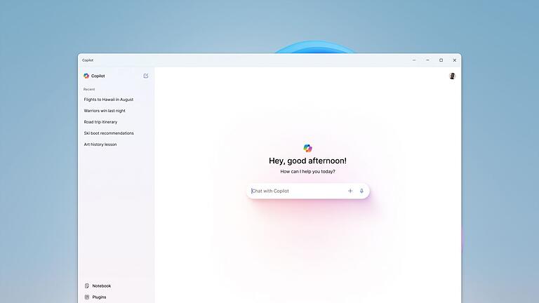 Microsoft Copilot - Hi, schönen Nachmittag! So grüßt der Copilot und wartet auf Aufgaben, bei denen er dem Nutzer helfen kann. Microsoft Copilot - Hi, schönen Nachmittag! So grüßt der Copilot und wartet auf Aufgaben, bei denen er dem Nutzer helfen kann.