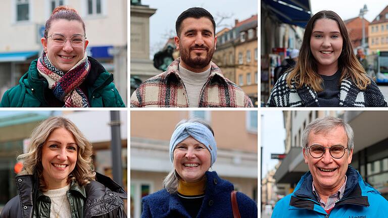 Sie haben unsere Fragen beantwortet: Anna Düringer, Khalil Derwish, Davina Hoffmann (oben, von links), Isabel Osmanovic, Ute Rosentritt, Peter Krenzer (unten, von links).