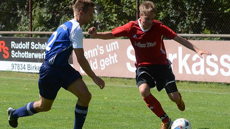 Ihre Mannschaften treffen im Toto-Pokal-Achtelfinale auf Kreisebene aufeinander: Fabian Hörning vom SV Birkenfeld (links) und Dominik Bathon vom TSV Lohr.