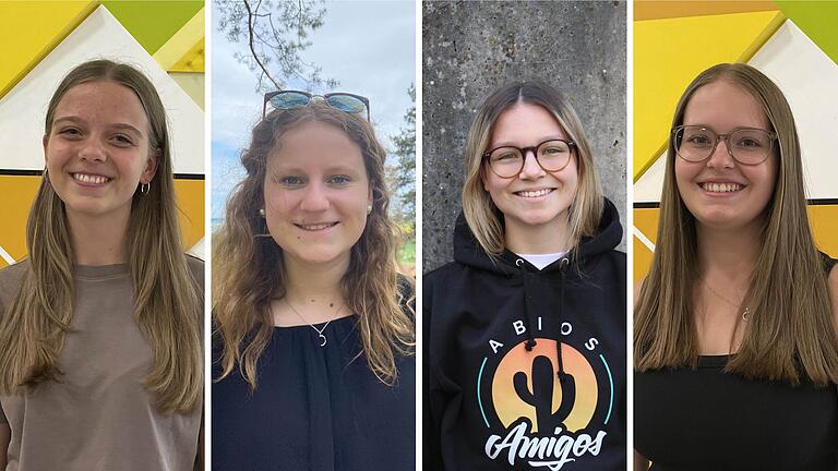 Sie haben in diesem Jahr ihren Schulabschluss in Main-Spessart gemacht und starten jetzt in einen neuen Lebensabschnitt (von links): Anne Keller, Sophie Keßler, Luisa Küber und Marie Seuffert.