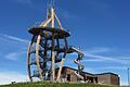 'Noahs Segel', das Besucherzentrum mit Aussichtsplattform und Rutsche auf dem thüringischen Ellbogen, ist ein beliebtes Ausflugsziel für Familien in der Rhön.