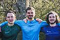 Die Freunde (von links) Leo Ruppert, Elias Lutter und Bastian Ziegler wollen gemeinsam mit ihrer Fahrradtour Spenden für den Regenwald in Peru sammeln.