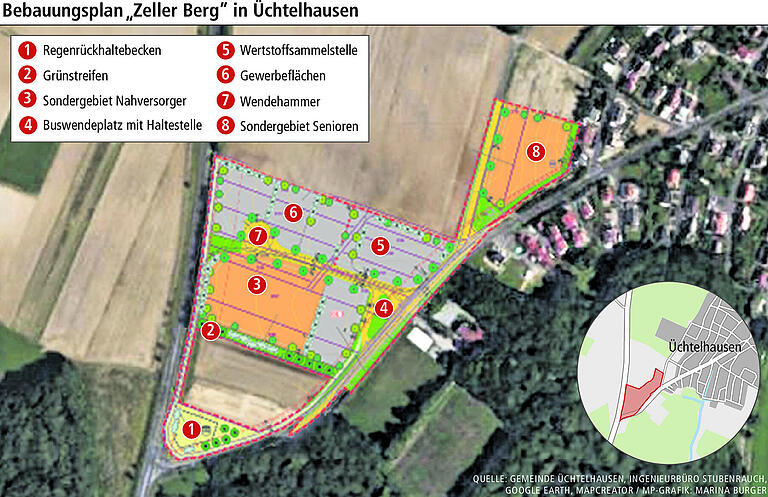 Bürgerinitiative möchte die Planungen am Zeller Berg in Üchtelhausen stoppen Bürgerinitiative möchte die Planungen am Zeller Berg in Üchtelhausen stoppen